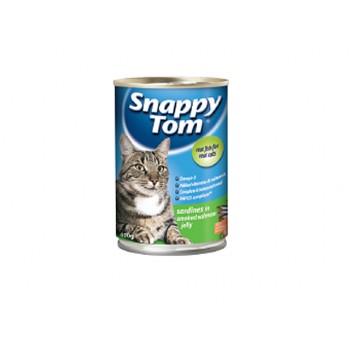 Snappy Tom Sardines in Smoked Salmon Jelly (Cat Wet Food)