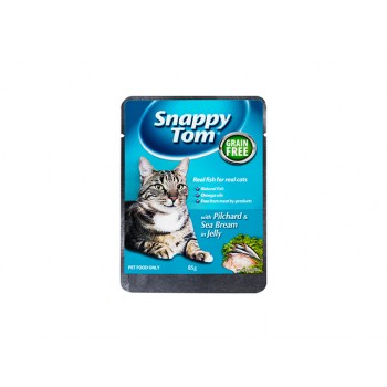 Snappy Tom Pouch With Pilchard & Sea Bream in Jelly (Cat Wet Food)