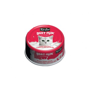 Kit Cat Goatmilk Gourment Chicken and Smoke Fish Flakes in Gravy-Boneless (Dog/ Cat Wet Food)