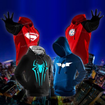 Superheroes Luminous Hoodies