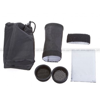 Universal Portable Flash Gun Effects Set: 2 Reflectors + 2 Honey