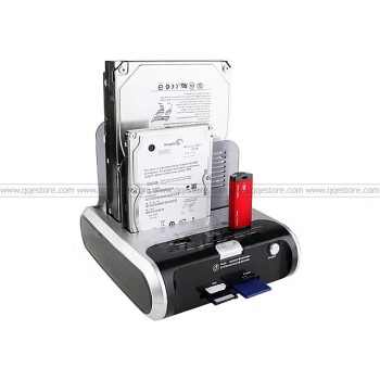 Dual SATA HDD Multi-Function Dock with OTB + Wireless Adapter