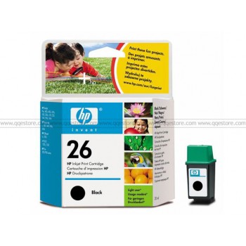HP 26 Black Inkjet Print Cartridge