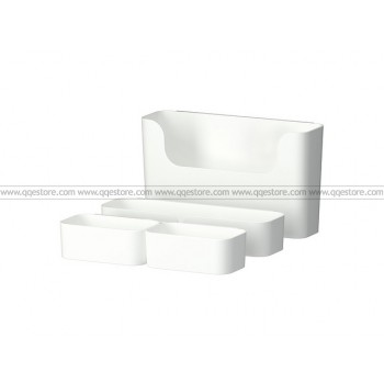 IKEA PLUGGIS 7-Piece Container Set With Rail