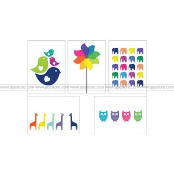 IKEA KORT Jeni Matheson Art Card 5 Pieces