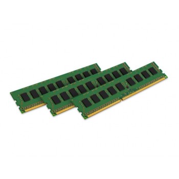 Kingston 1333MHz DDR3 ECC CL9 DIMM (Kit of 3) Single Rank 6GB