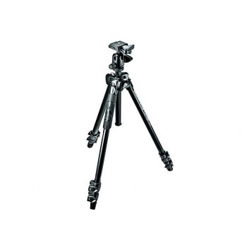 Manfrotto 290 Light Kit Alu 3 Section Tripod W/Ball Head