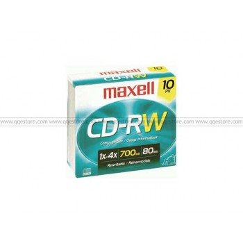 Maxell CD-RW 80 700MB (4X) w/Jewel Case (10pcs /bx)