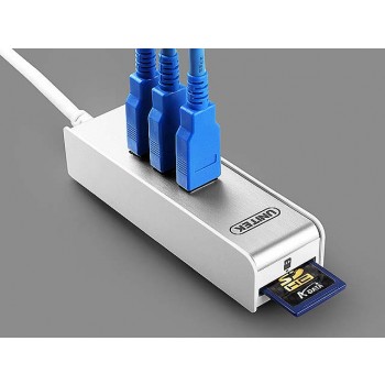UNITEK Y-3052 USB 3.0 3-Port Hub with SD Card Reader