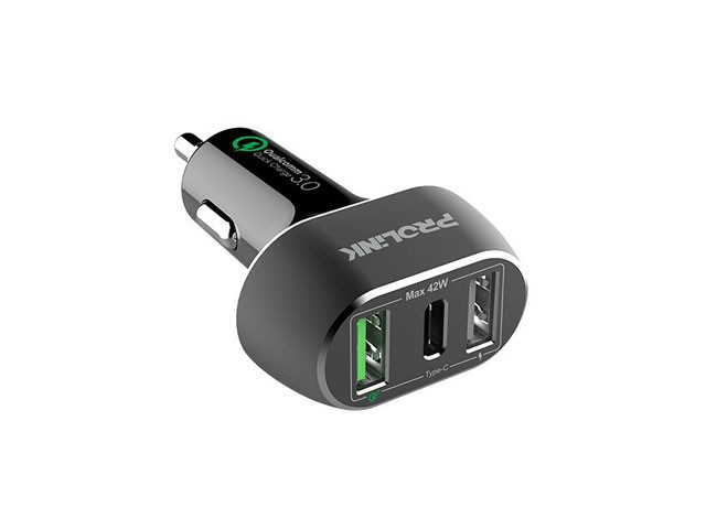 Prolink 3 Port Car Charger Pcc34201 Phones Tablets