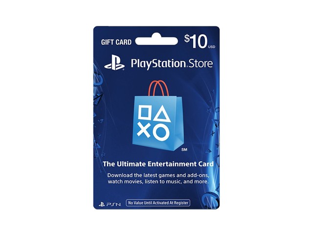 sony $10 playstation store cash card