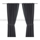 IKEA RITVA Pair Of Curtains With Tie-Backs