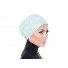 Shawlbyvsnow Inner Lace Bonnet Cap Basic Mint