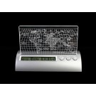 World Map LCD Clock