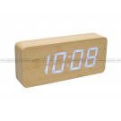 Wooden LED Alarm Clock