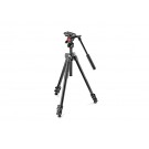 Manfrotto 290 Light Alu Tripod w/ Befree Live Fluid Video Head Kit