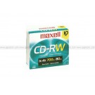 Maxell CD-RW 80 700MB (4X) w/Jewel Case (10pcs /bx)