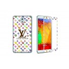 Newmond Louis Vuitton White Crystal Premium Tempered Glass Protector for Samsung Galaxy Note 3