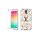 Newmond Louis Vuitton White Crystal Premium Tempered Glass Protector for Samsung Galaxy S5