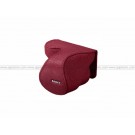 Sony LCS-EML2A Red Leather Lens Jacket