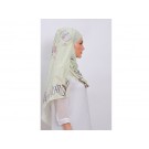 Shawlbyvsnow Printed Chiffon Long Headscarf Anise Flower