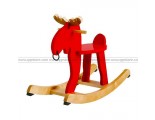 IKEA EKORRE Red Rocking-Moose Rubberwood