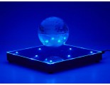 Floating Globe with Mirror Plate and Blue 8-LED