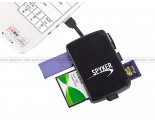 USB Multi-Card Reader with Memory Card Storage Box