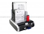 Dual SATA HDD Multi-Function Dock with OTB + Wireless Adapter