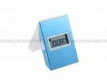 Twist Metal Framed LCD Alarm Clock