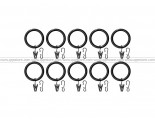 IKEA SYRLIG Curtain Ring 10 Pieces