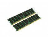 Kingston 400MHz DDR2 ECC Reg CL3 DIMM (Kit of 2) Dual Rank x8 4GB