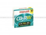 Maxell CD-RW 80 700MB (10X) w/Jewel Case (10pcs /bx)