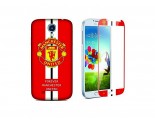 Newmond Manchester United Crystal Premium Tempered Glass Protector for Samsung Galaxy S4