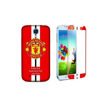Newmond Manchester United Crystal Premium Tempered Glass Protector for Samsung Galaxy S4